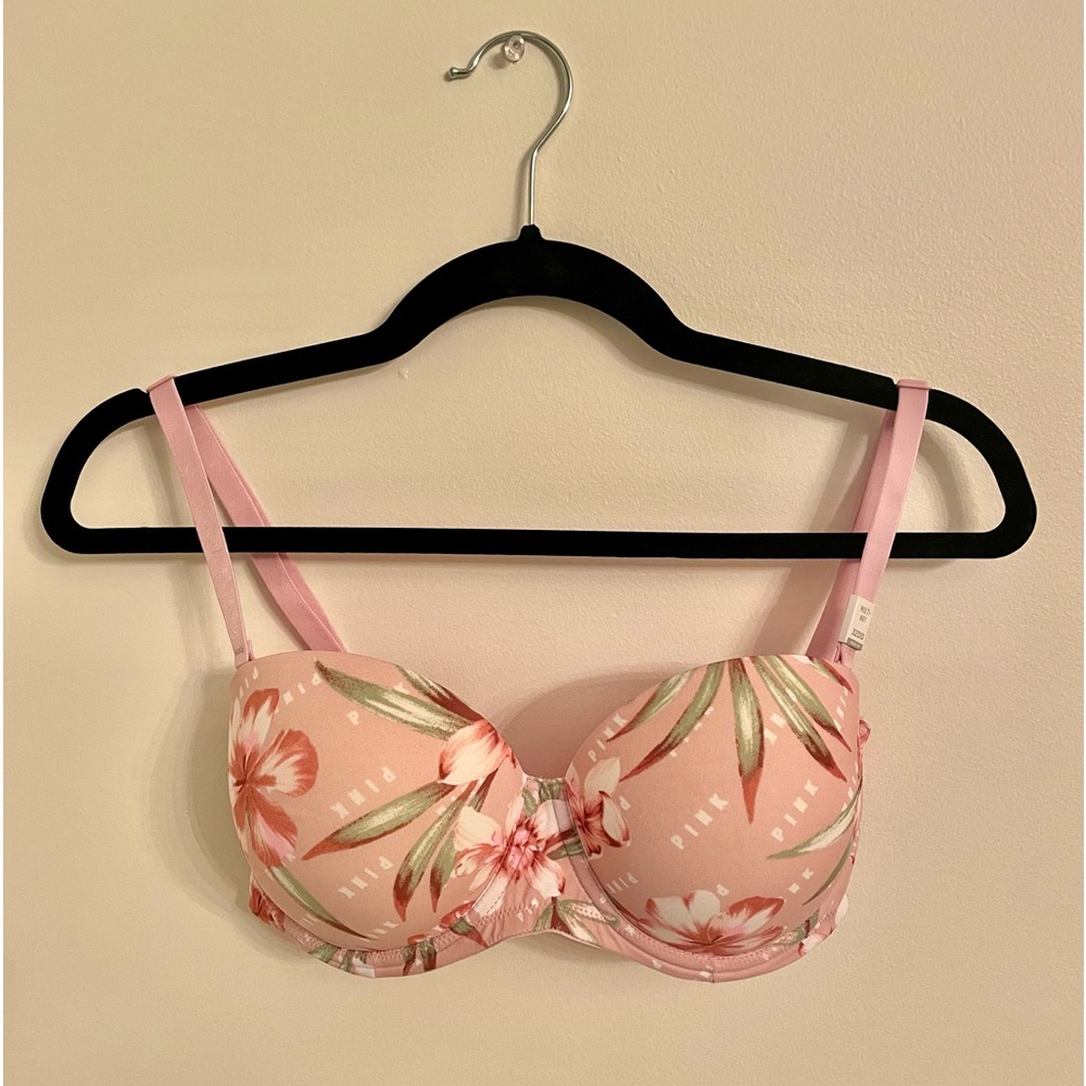 PINK Wear Everywhere Multi-Way Push Up Bra in Light Pink 32DD